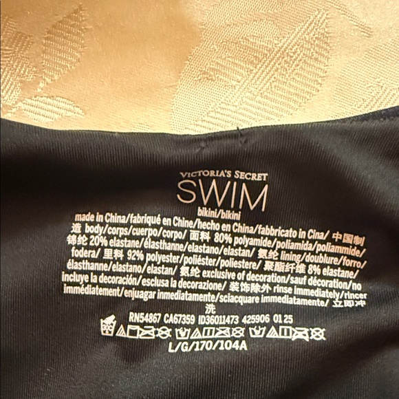 Elegant Black Swimsuit with Gold Accents - Picture 2 of 8